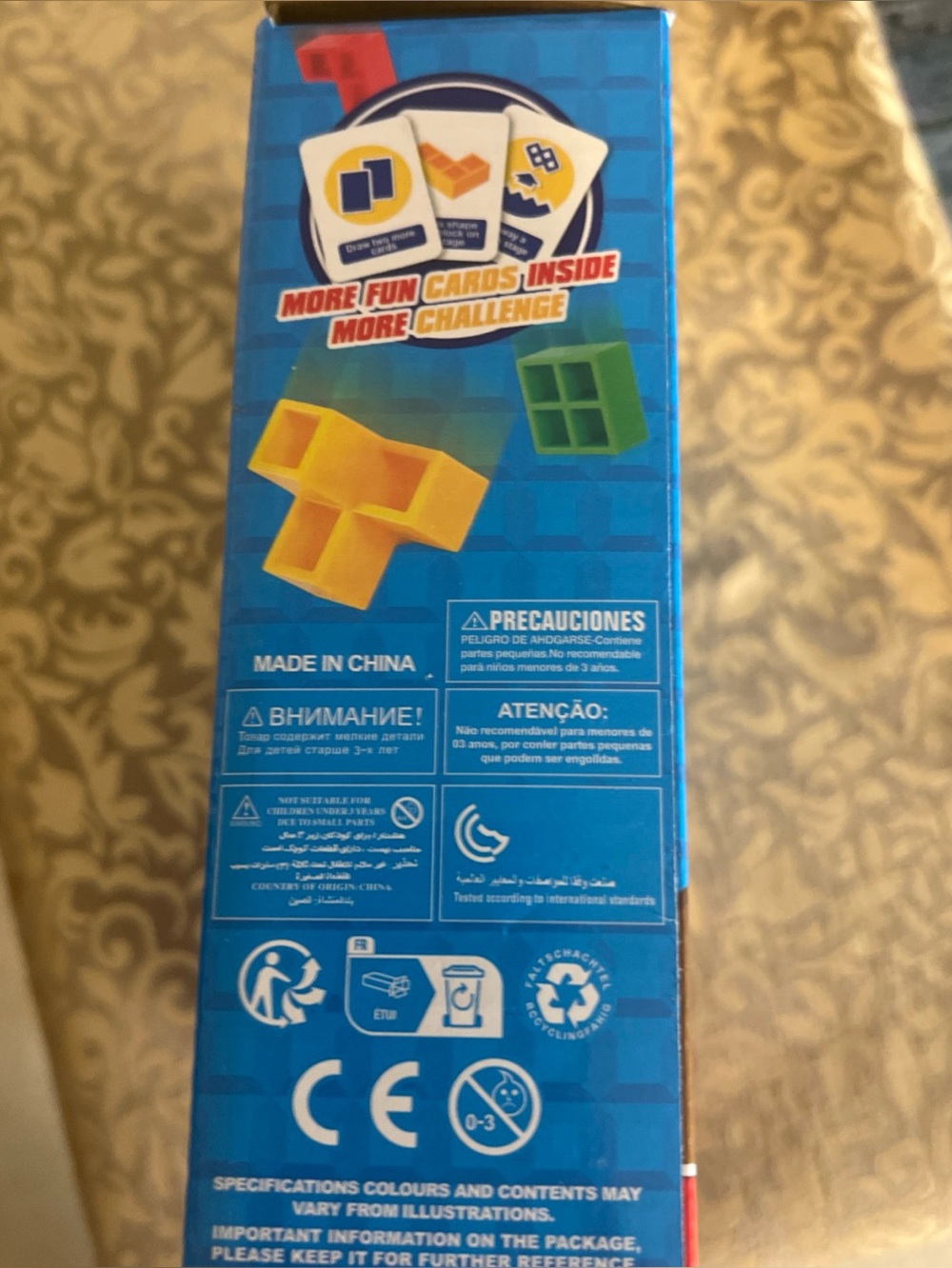 Tetra Tower Stacking Game, Fun Balance Building Blocks Board - Picture 6 of 7